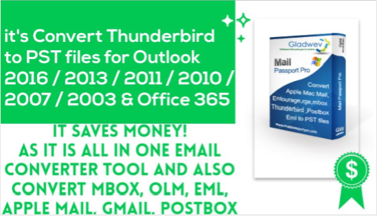 thunderbird to pst