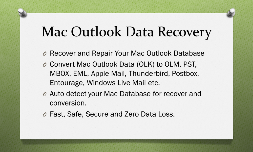 Mac Outlook Data Corruption
